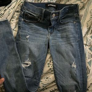 Express ripped jeans